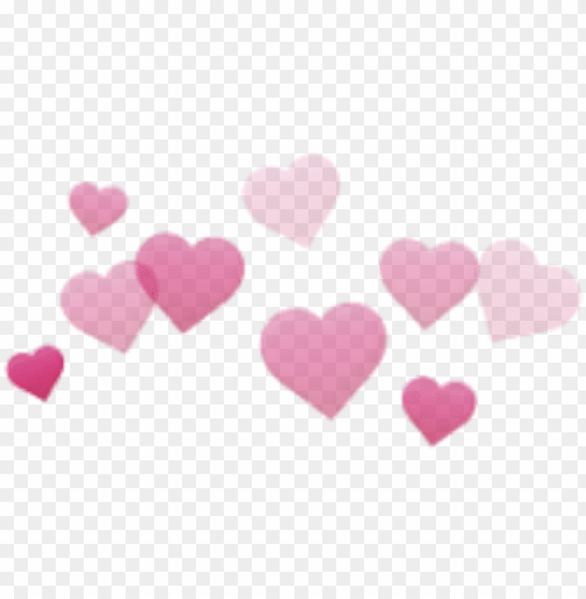 hearts cute aesthetic pink stickers transparent filter macbook photobooth hearts PNG transparent with Clear Background ID 169776