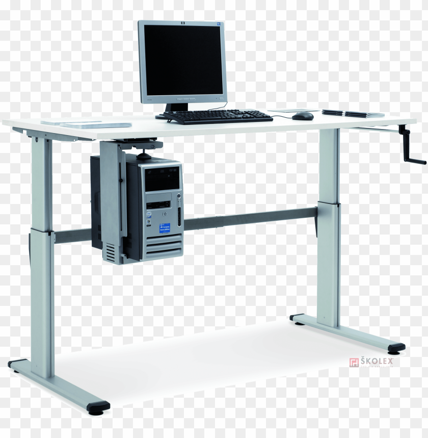 height adjustable computer desk move vyskovo nastavitelny pc stol PNG transparent with Clear Background ID 237617