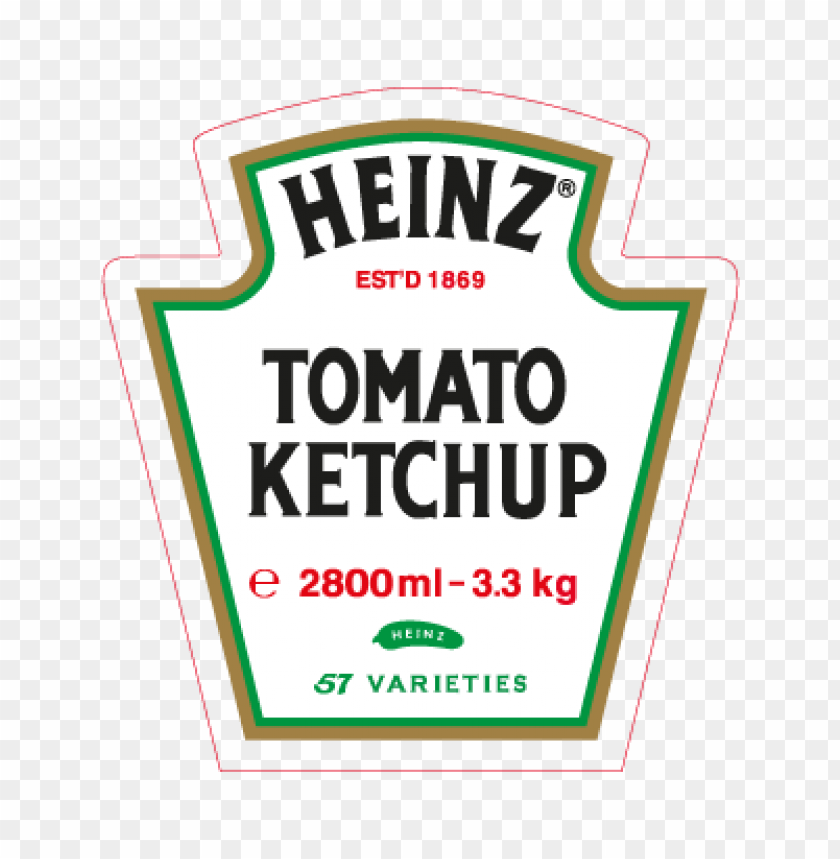 Heinz ketchup, tomato sauce, condiment packaging, food product, 57 varieties