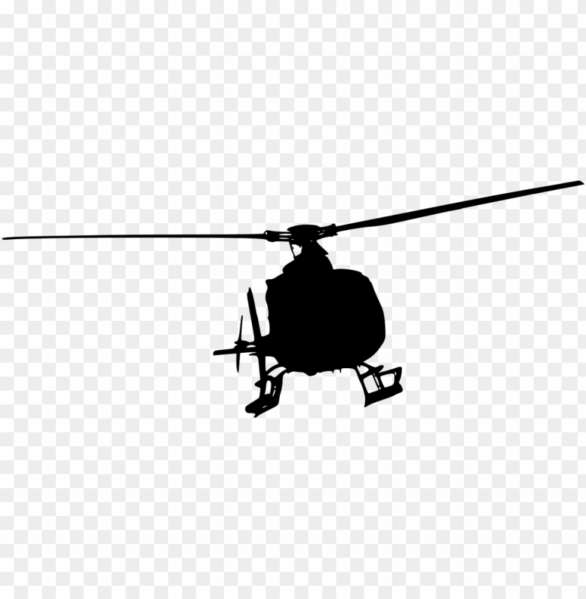 Transparent helicopter front view silhouette PNG Image - ID 3656
