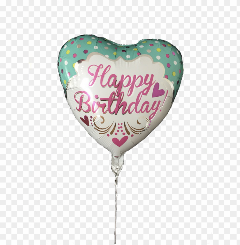 Helium Happy Birthday - Tiffany Heart Foil Balloon - 18 Princess Birthday Foil Balloo PNG Transparent With Clear Background ID 421852