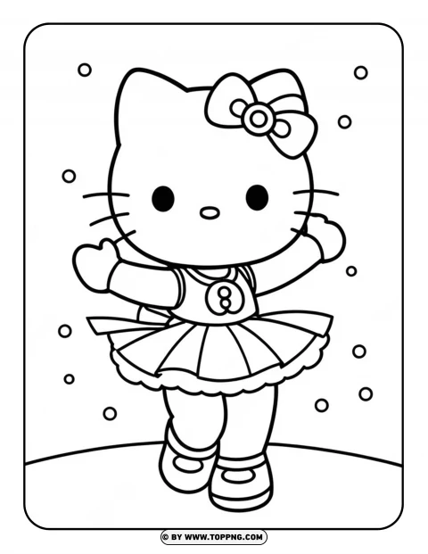 Hello Kitty coloring page, Hello Kitty character coloring page, Hello Kitty cartoon coloring,Hello Kitty Dancer,Hello Kitty Dancer Coloring Page,Hello Kitty Coloring Page,Hello Kitty
