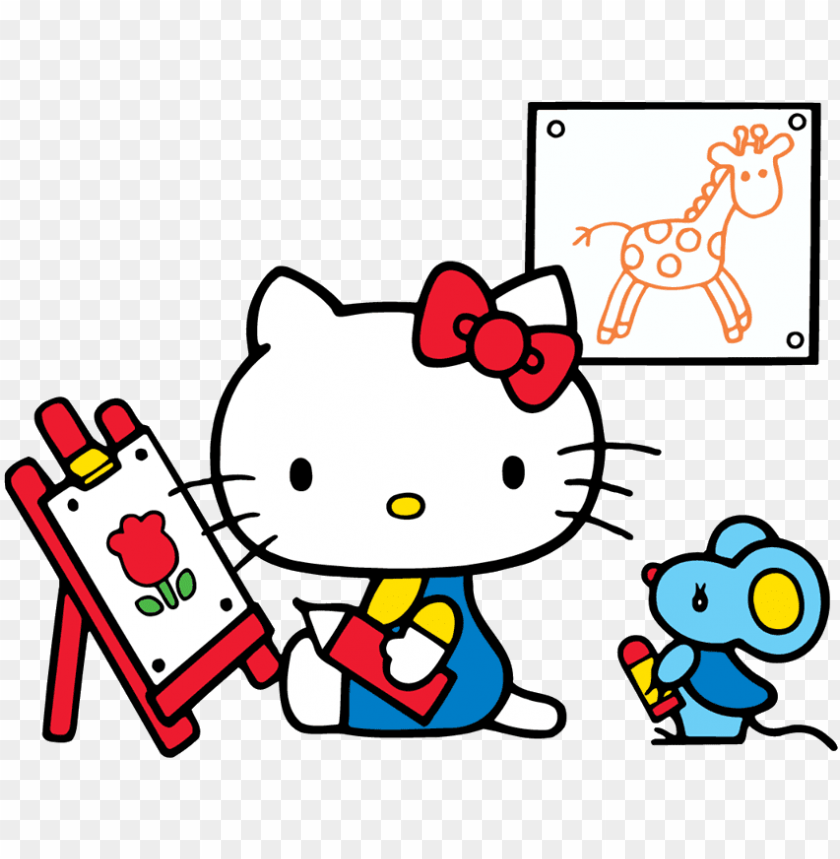 Free: Hello Kitty unwrapping gift, Hello Kitty Drawing Sanrio ディアダニエル, hello  kitty art transparent background PNG clipart 