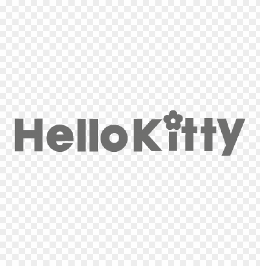  hello kitty only text vector logo - 465725