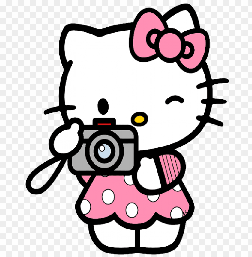 comics and fantasy, hello kitty, hello kitty taking a picture, 