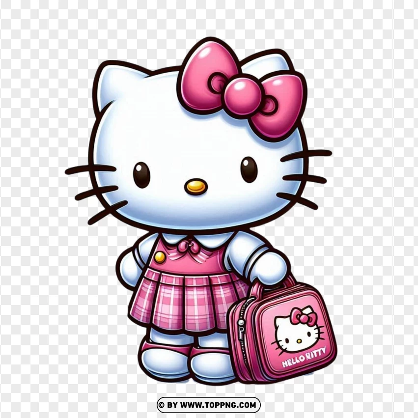 Hello Kitty With Lunch Bag | TOPpng