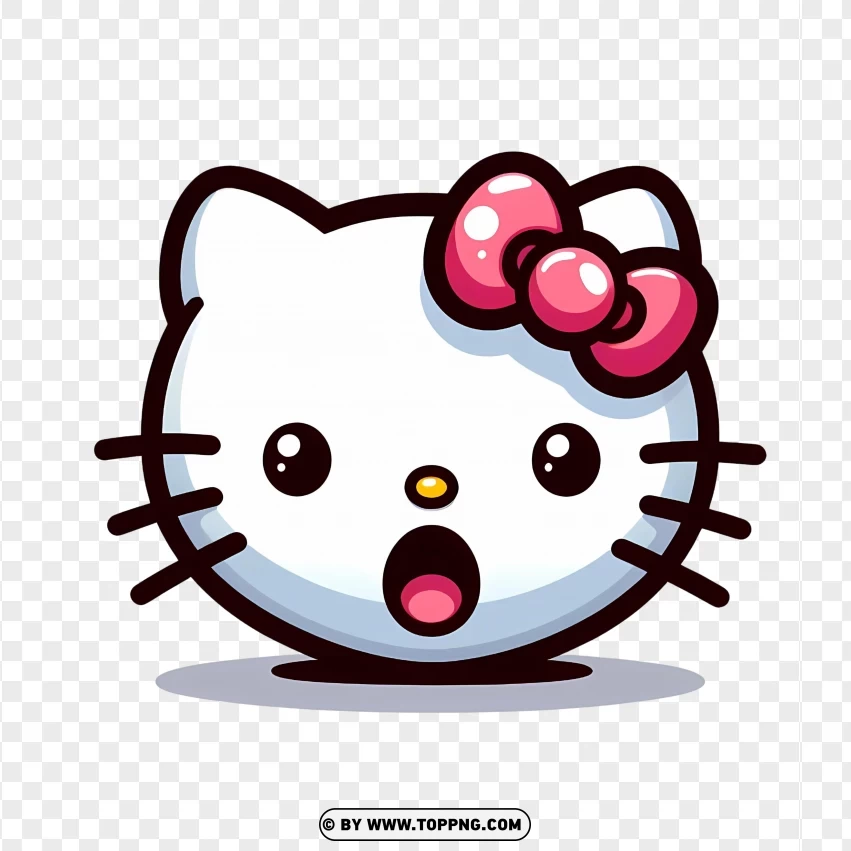 Hello Kitty Face Is Surprised | TOPpng