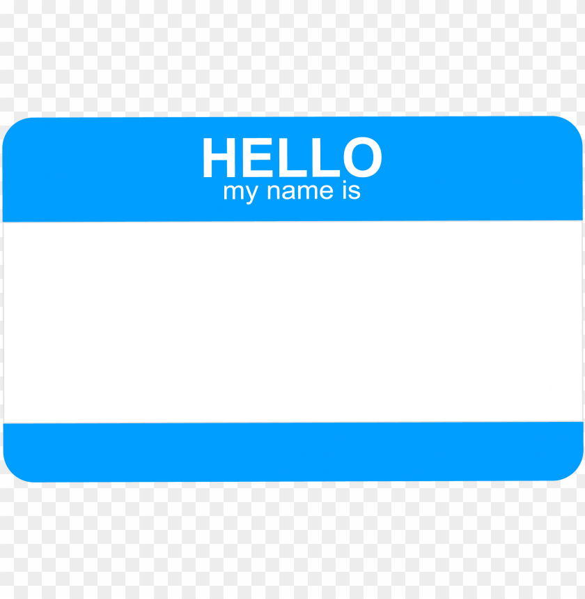 free PNG hello my name is tag png banner transparent - hello my name is PNG image with transparent background PNG images transparent