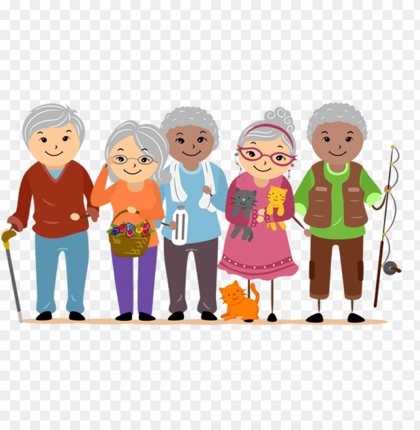 helping old age people png - Free PNG Images