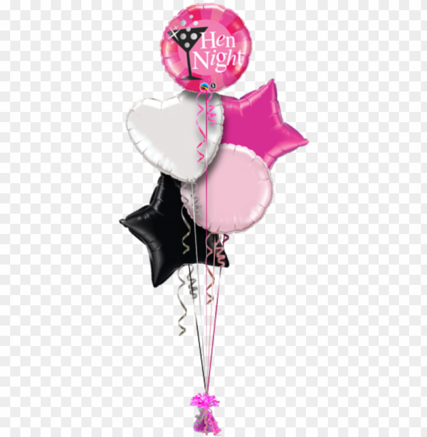 free PNG hen party balloons - 18" hen night pink foil balloo PNG image with transparent background PNG images transparent