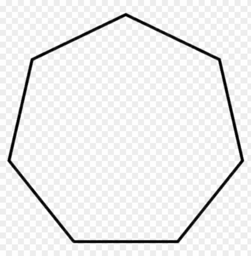 miscellaneous, shapes, heptagon, 