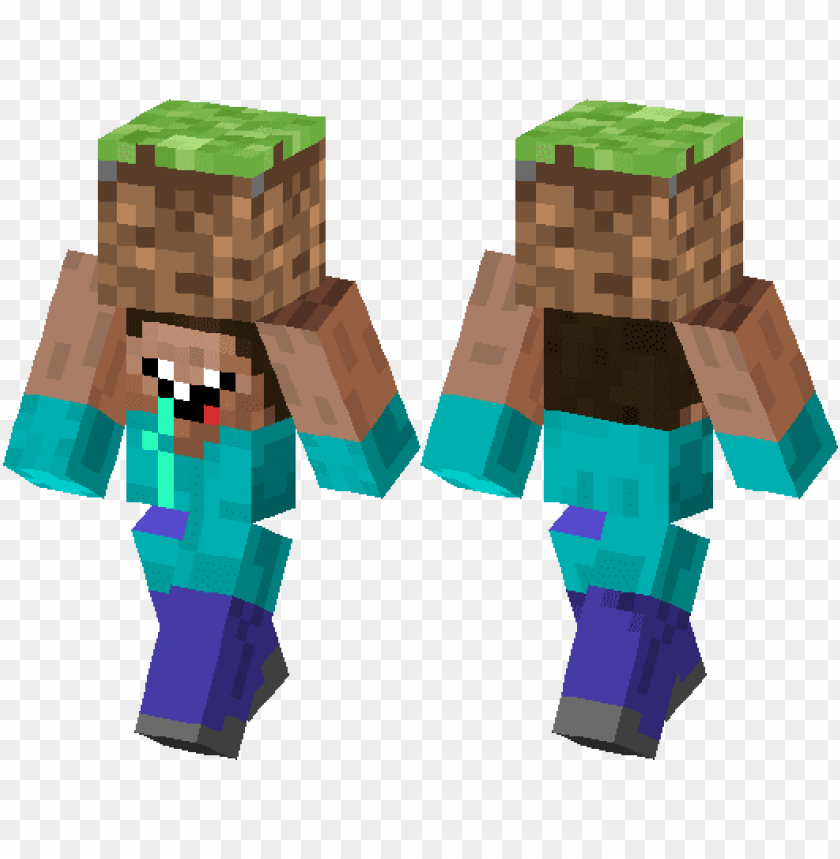 Minecraft Herobrine Skin Transparent PNG - 500x304 - Free Download