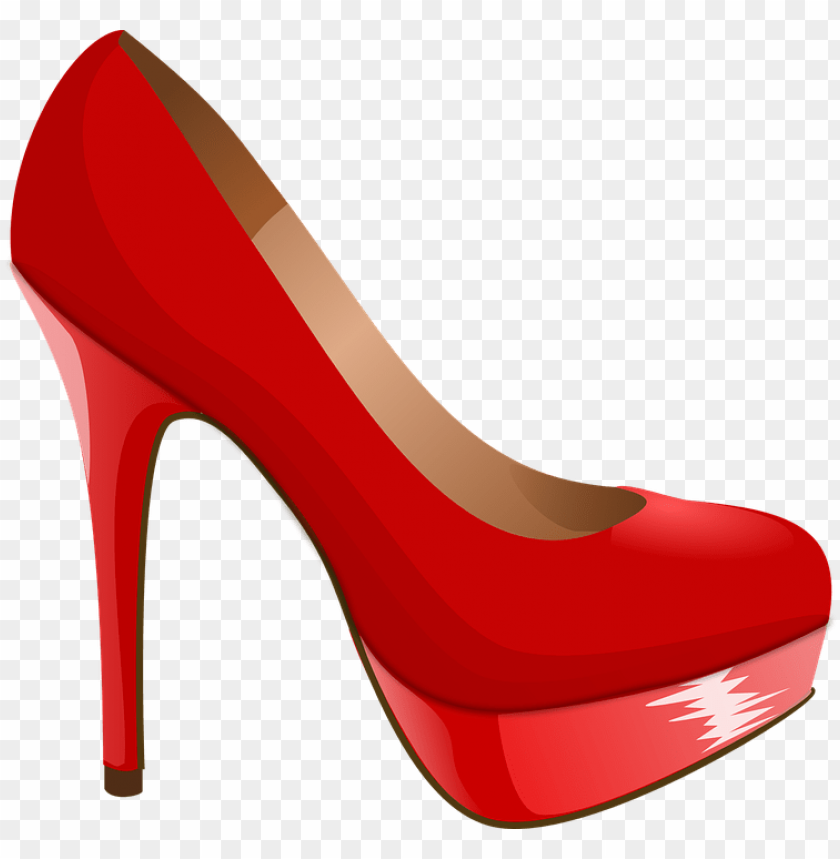 High Heeled Shoe Stiletto Heel - High Heel Silhouette Png - Free  Transparent PNG Clipart Images Download