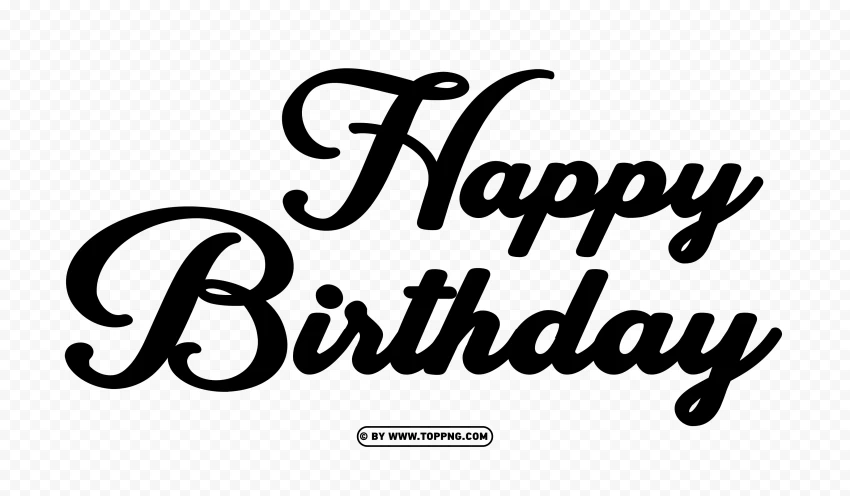 High Quality Happy Birthday Text PNG Graphics - Image ID 489584 | TOPpng