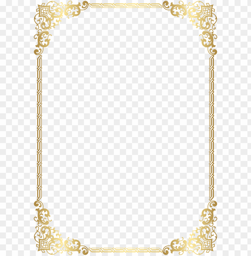 high quality images, borders and frames, decorative - gold border high  resolutio PNG image with transparent background | TOPpng