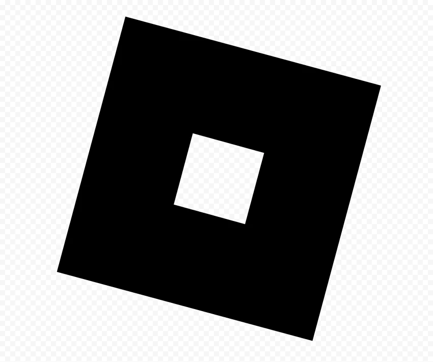 High Quality Roblox Black Symbol Logo Sign Icon PNG - Image ID