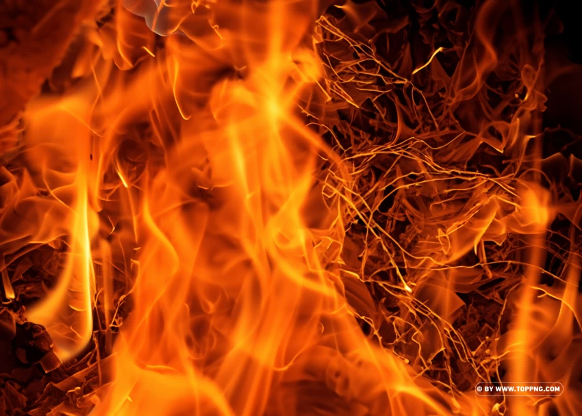 high quality yellow fire png - Image ID 489896