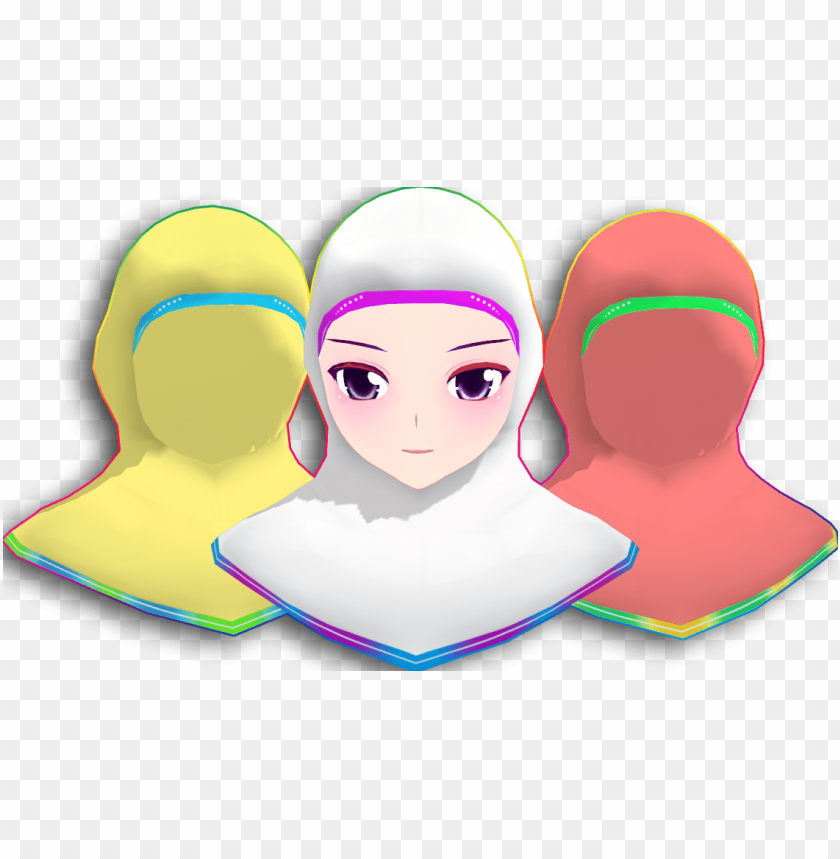 Hijab Download By Aceyoen-d6bh3vf - Mmd Hijab PNG Transparent Background