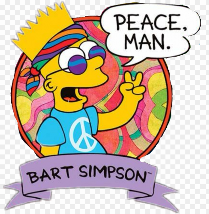 Hippie Tumblr Simpsons Barto Simpso Png Image With Transparent Background Toppng
