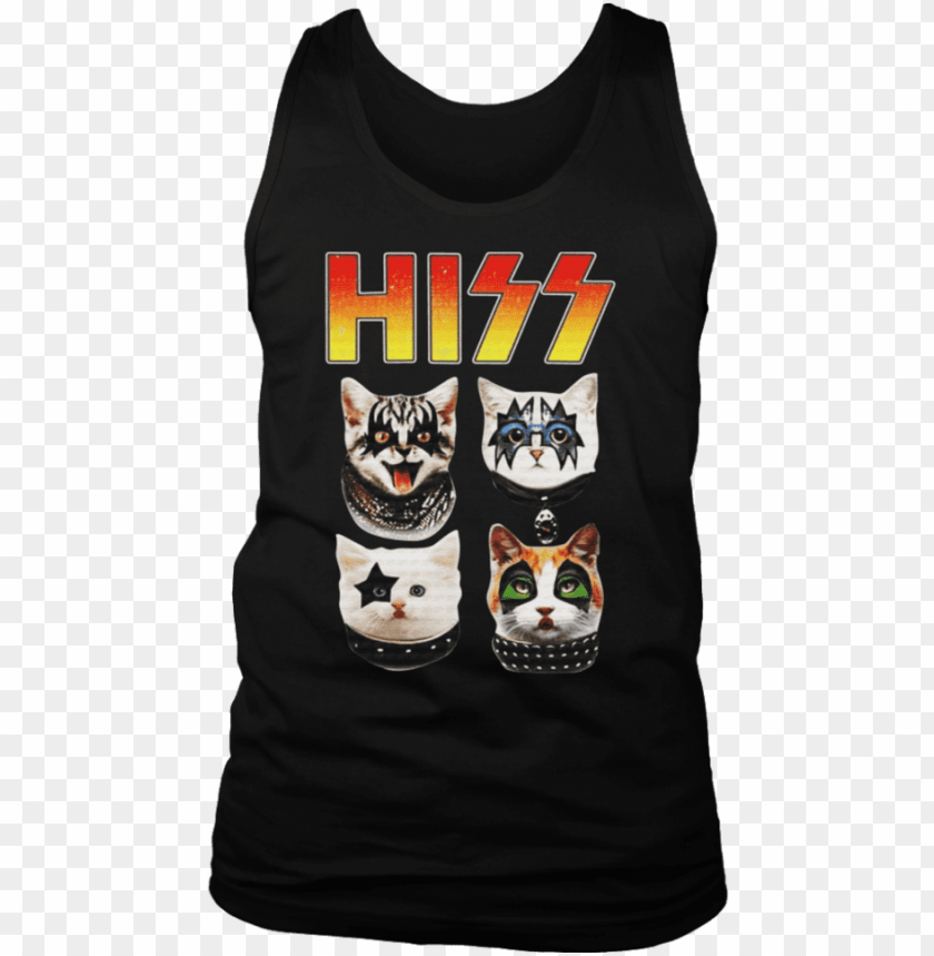 free PNG hiss cat shirt kiss band - hiss kiss cat shirt PNG image with transparent background PNG images transparent