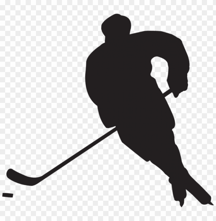 Transparent hockey player silhouette png PNG Image - ID 48970