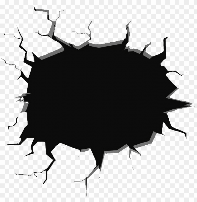 hole cracked cracking cracks ground overlay hole in a wall drawi PNG transparent with Clear Background ID 167288