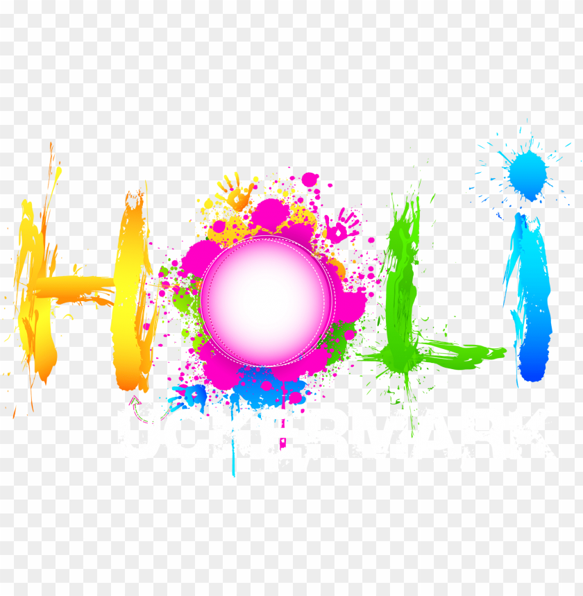 Holi Text Png De Ign File - Happy Holi Cb Holi Edit Bac Ground Hd PNG Image With Transparent Background