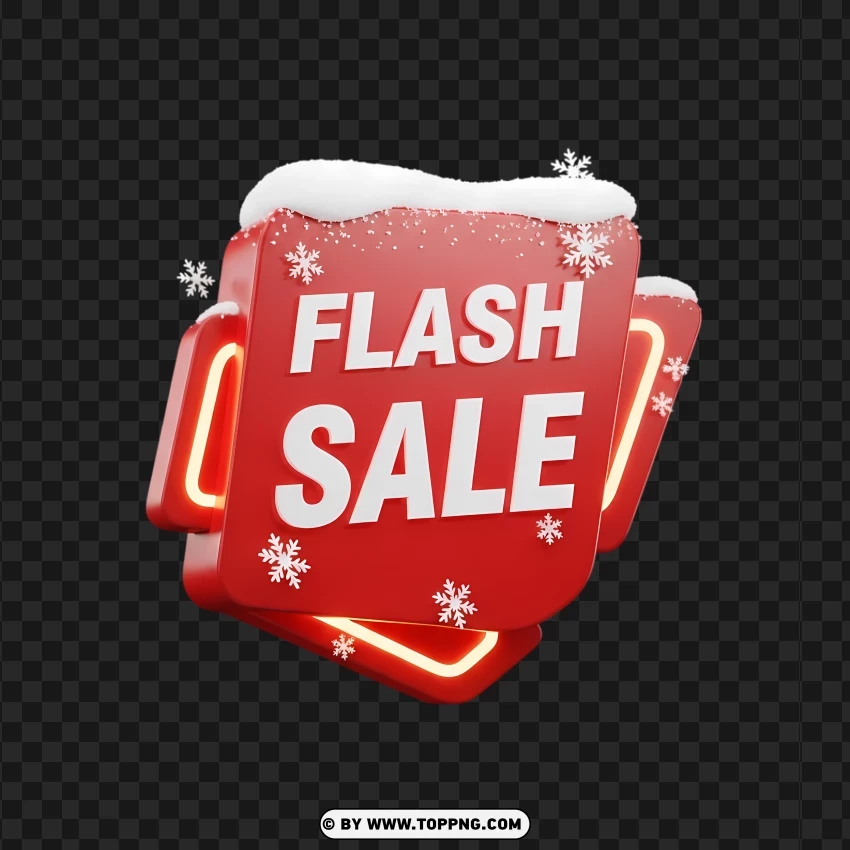 Holiday Flash Sale Graphic PNG Transparent Background
