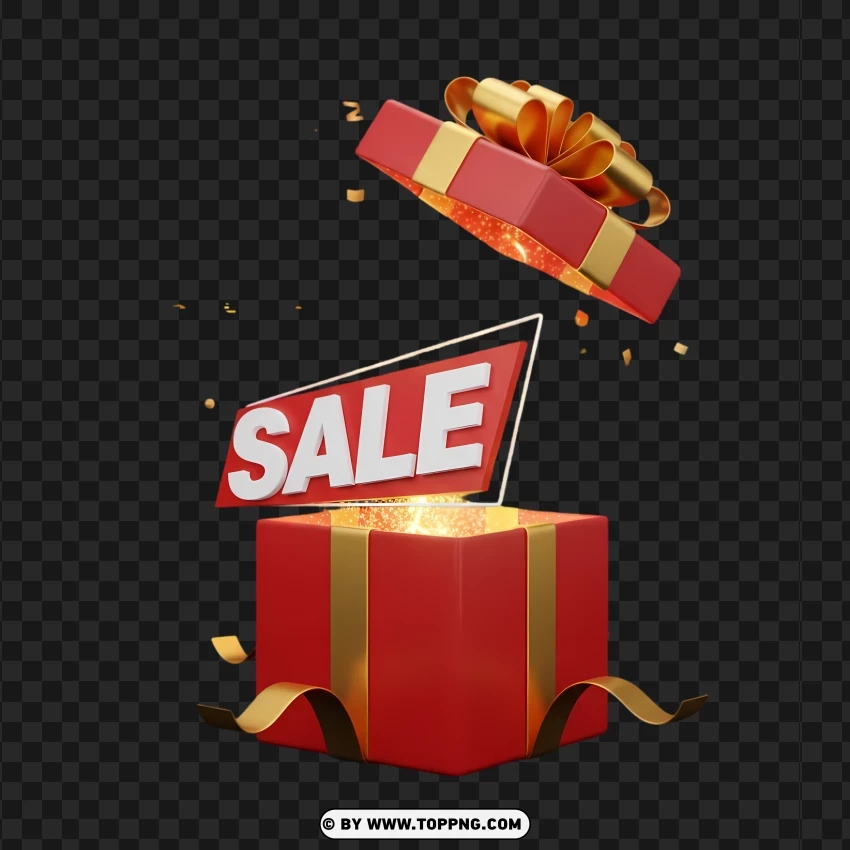 Holiday Present Sale Icon PNG Transparent Background