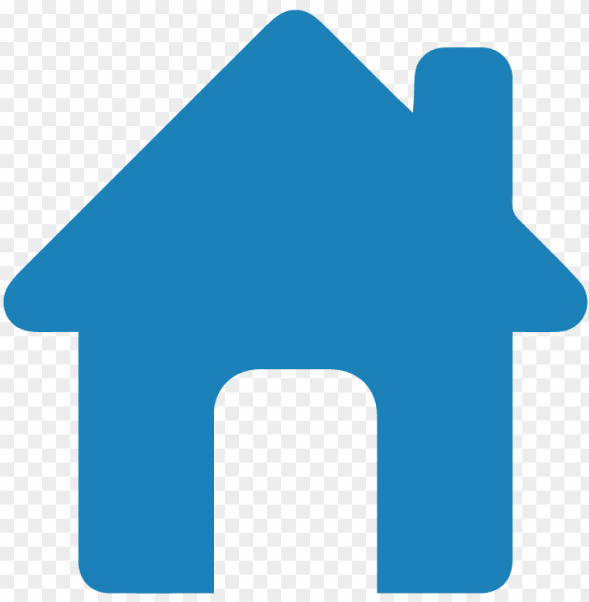 blue house icon