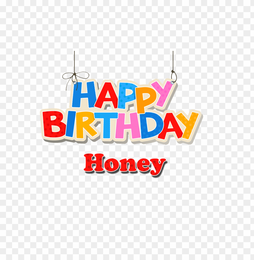 honey happy birthday name png PNG images with transparent backgrounds - Image ID 36515