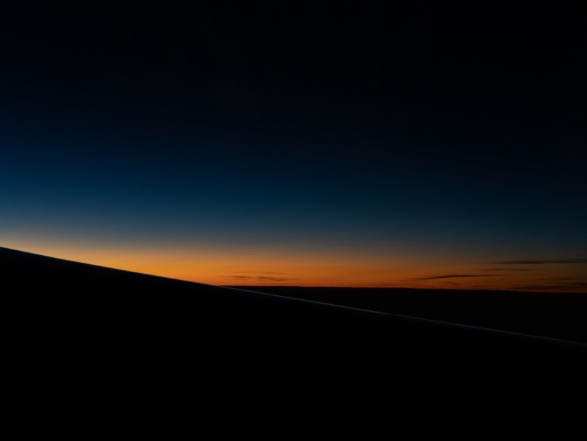 Horizon Night Sunset Sky Dark Background Toppng