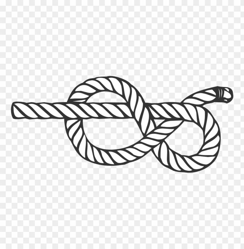 miscellaneous, knots, horizontal figure 8 knot, 