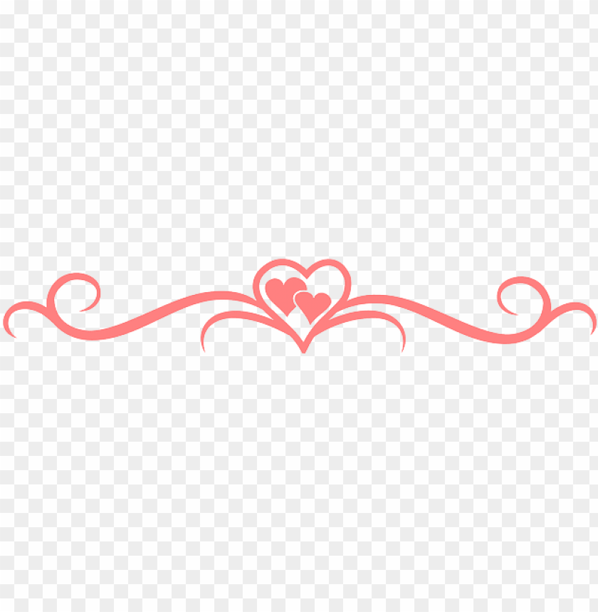 Horizontal Love Pink Email Letter Hearts - Happy Valentines Day With Heart Hearts And Swirl. PNG Transparent With Clear Background ID 286477