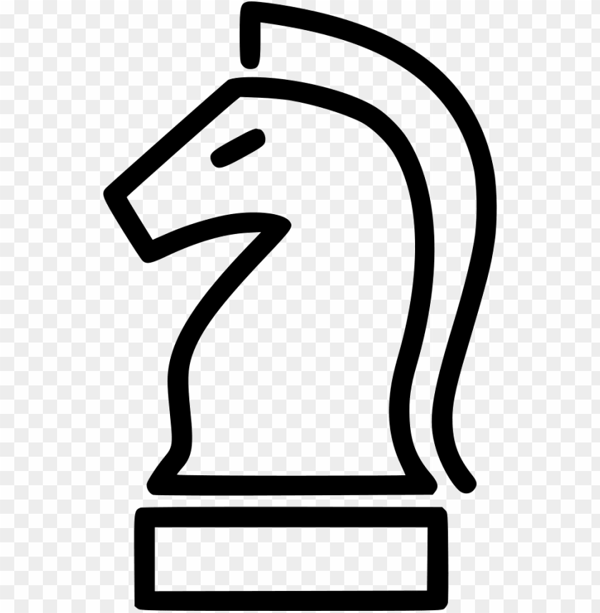 Horse Chess Piece Knight - Horse Chess Icon PNG Image With Transparent Background