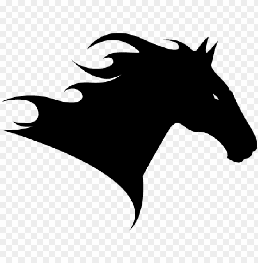 free PNG horse head side view to the right silhouette vector - horse head logo PNG image with transparent background PNG images transparent