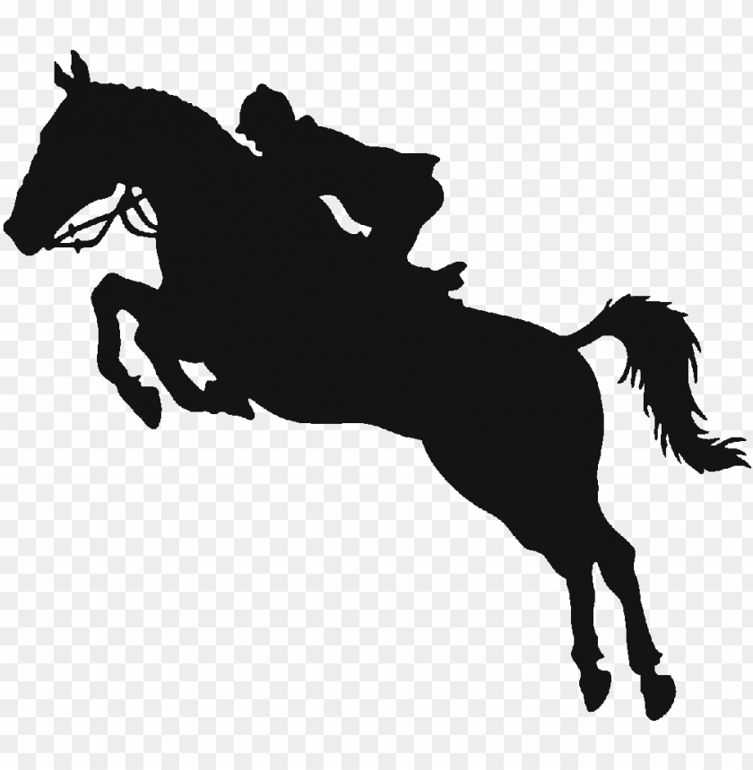 horse jumping silhouette - horse jumping sticker PNG image with transparent background@toppng.com