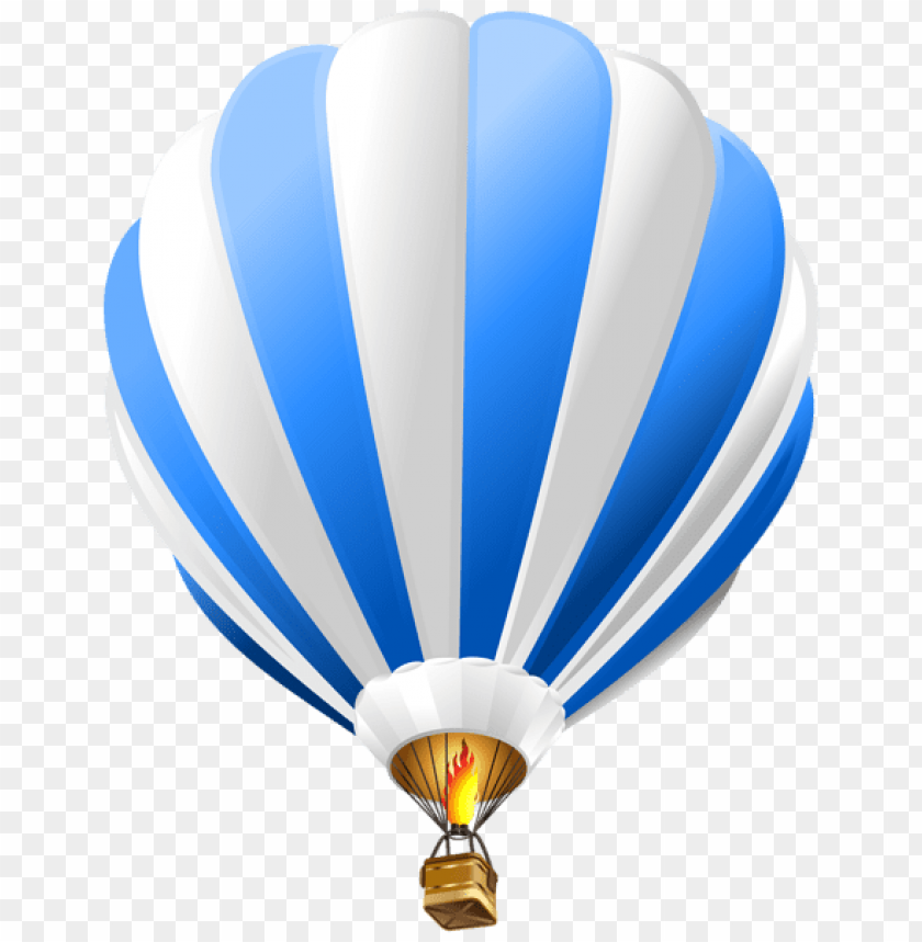 Hot Air Balloon Blue Transparent Clipart Png Photo - 53985