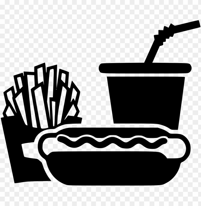 free PNG hot dog sausage soda cup french fries svg png icon - hamburger and fries icon PNG image with transparent background PNG images transparent