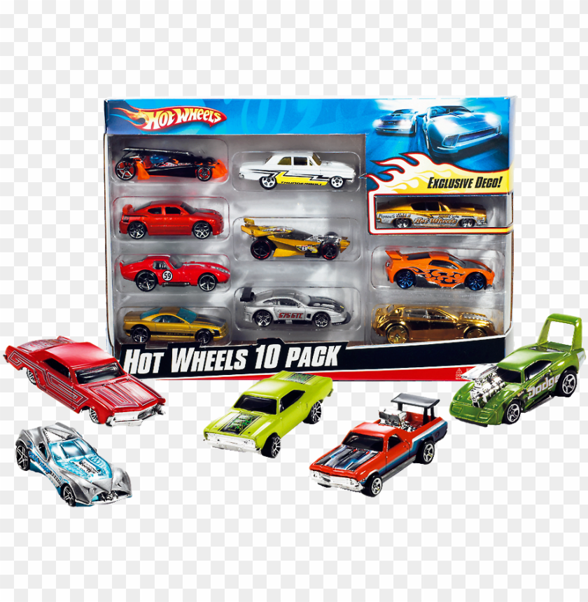 hot wheels 10 car giftpack, , large - hot wheels 10 car gift pack assorted PNG image with transparent background@toppng.com