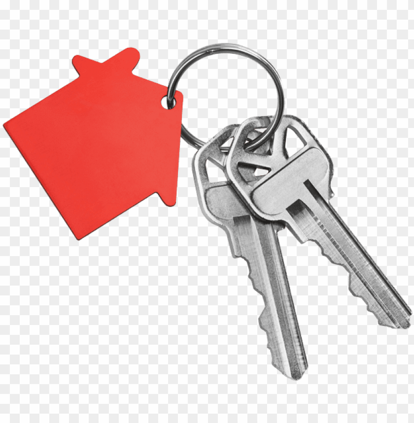 House Keys Png Clip Free Download - Red House Key PNG Image With Transparent Background