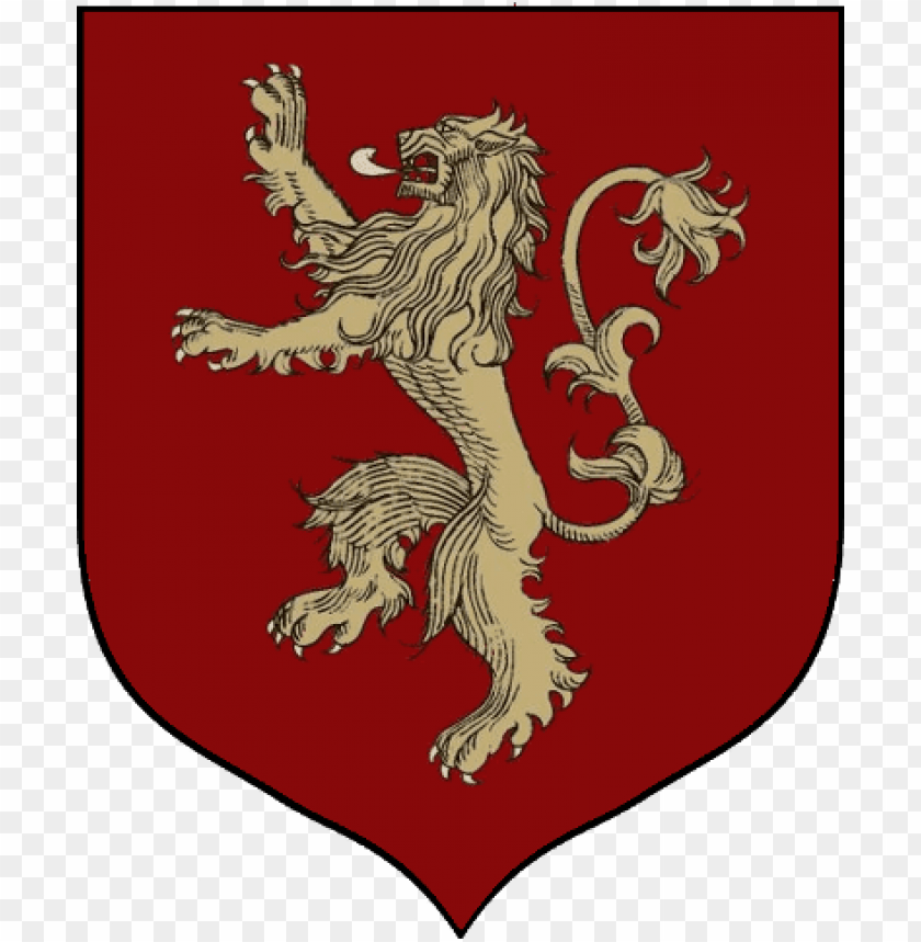 House Lannister Main Shield - House Lannister Sigil PNG Image With Transparent Background