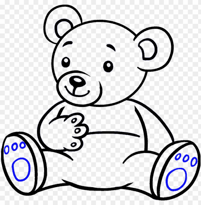 how to draw cartoon bear - easy to draw cartoon bear PNG image with  transparent background | TOPpng
