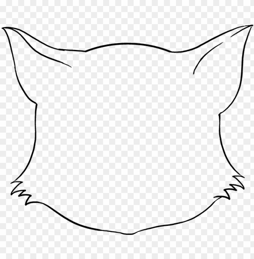 free PNG how to draw cat face - draw a cat face PNG image with transparent background PNG images transparent