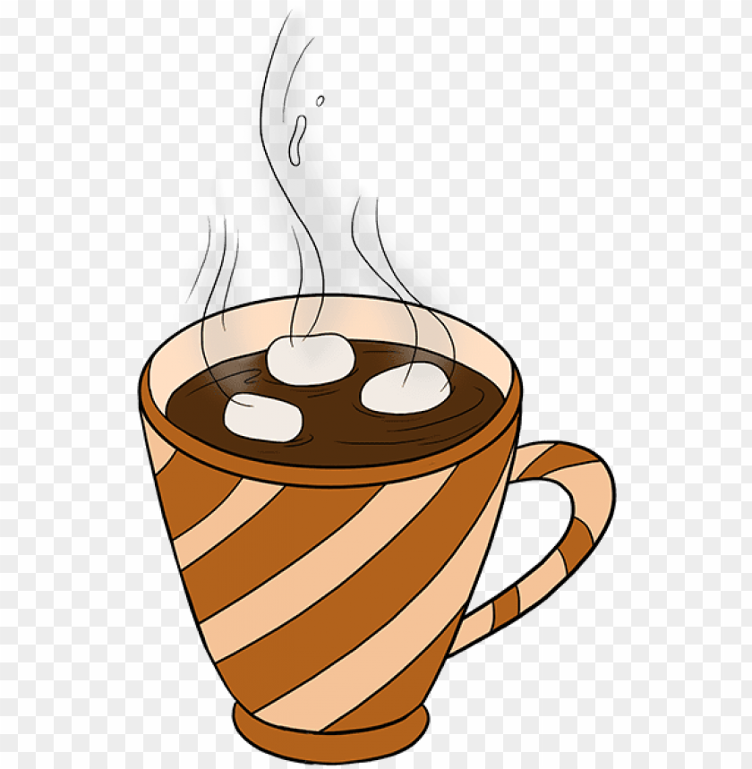 how to draw hot chocolate - easy hot chocolate drawi PNG image with transpa...