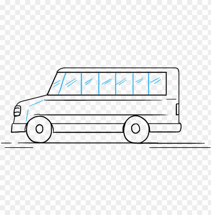 free PNG how to draw school bus - draw a school bus PNG image with transparent background PNG images transparent