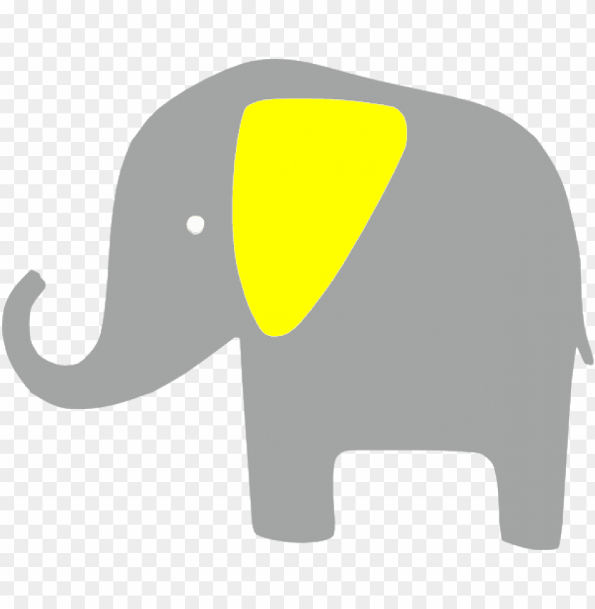 free PNG how to set use elefante amarillo clipart - gray and yellow elephant clipart PNG image with transparent background PNG images transparent