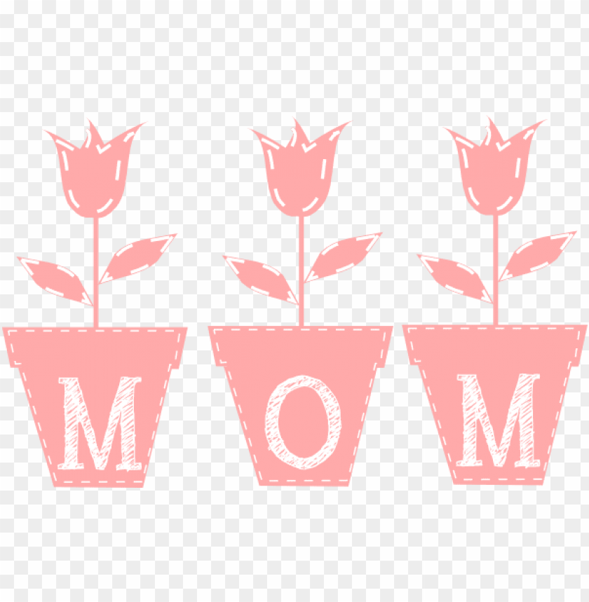 how to set use mom tulips icon  - mothers day banner, mother day