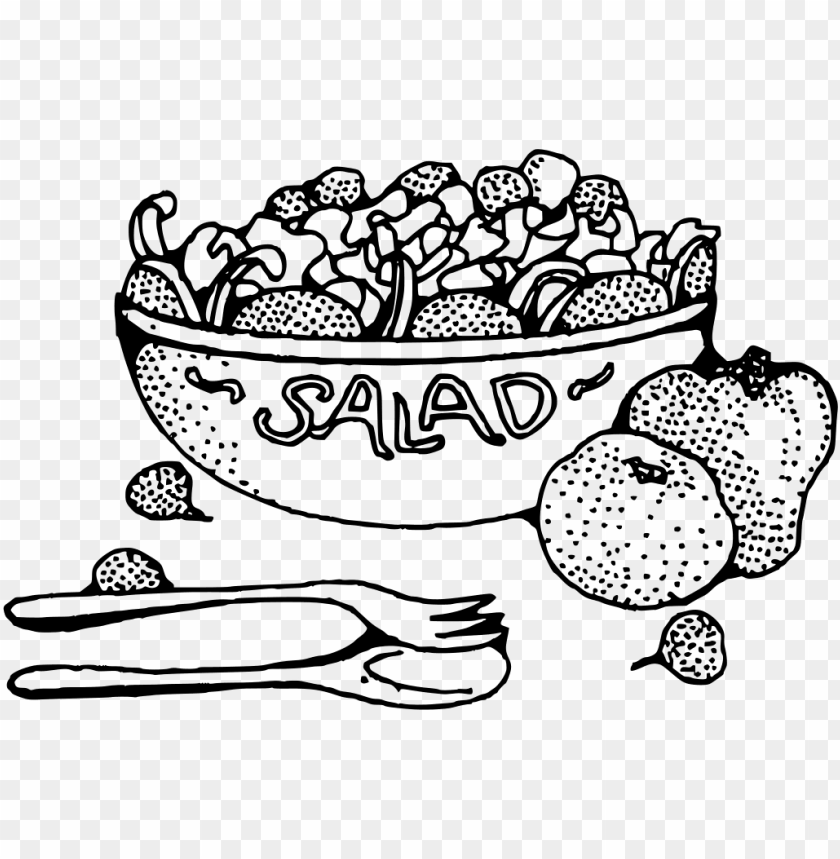 how to set use salad icon png fruit salad clipart black and white PNG transparent with Clear Background ID 214296