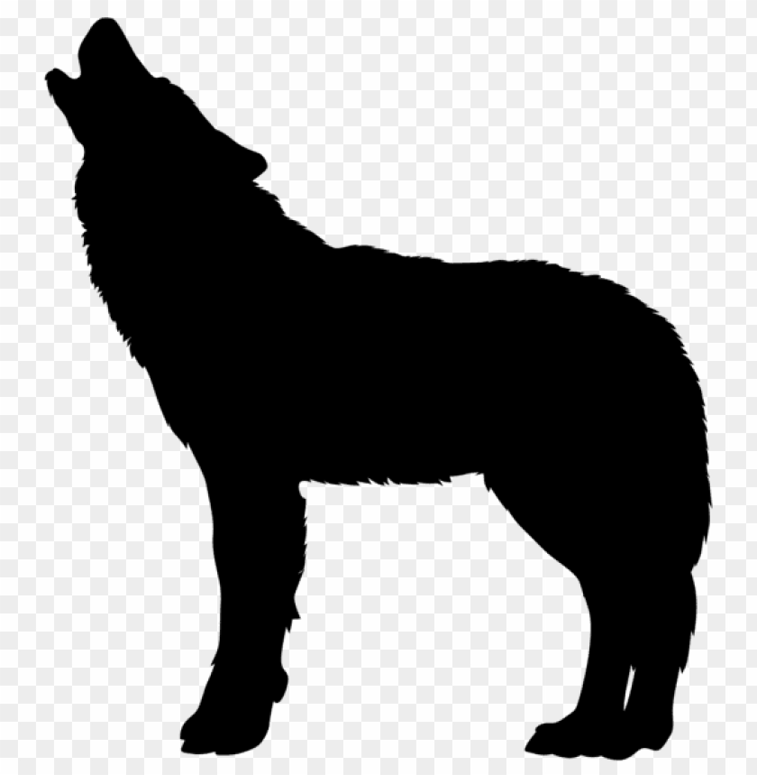 howling wolf silhouette png - Free PNG Images@toppng.com